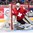 MONTREAL, CANADA - DECEMBER 28: Switzerland's Joren van Pottelgerghe #30 tracks the puck during preliminary round action against Sweden at the 2017 IIHF World Junior Championship. (Photo by Andre Ringuette/HHOF-IIHF Images)

